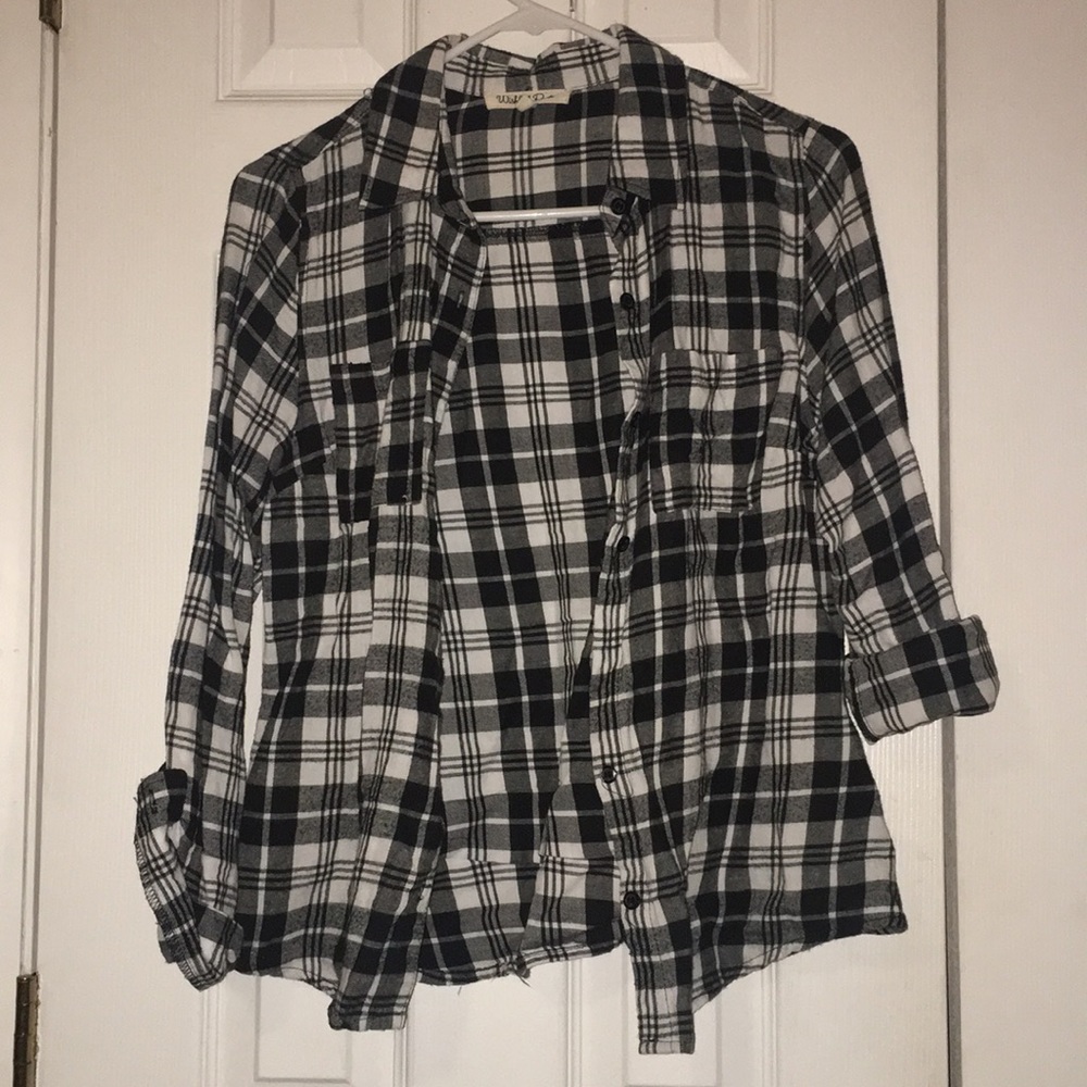 Black and white flannel